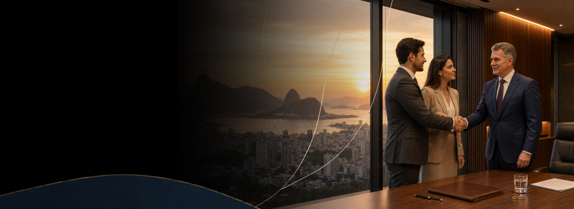 Dr. Leonardo Frade em seu escritório, representando atendimento em Direito de Família e Sucessões