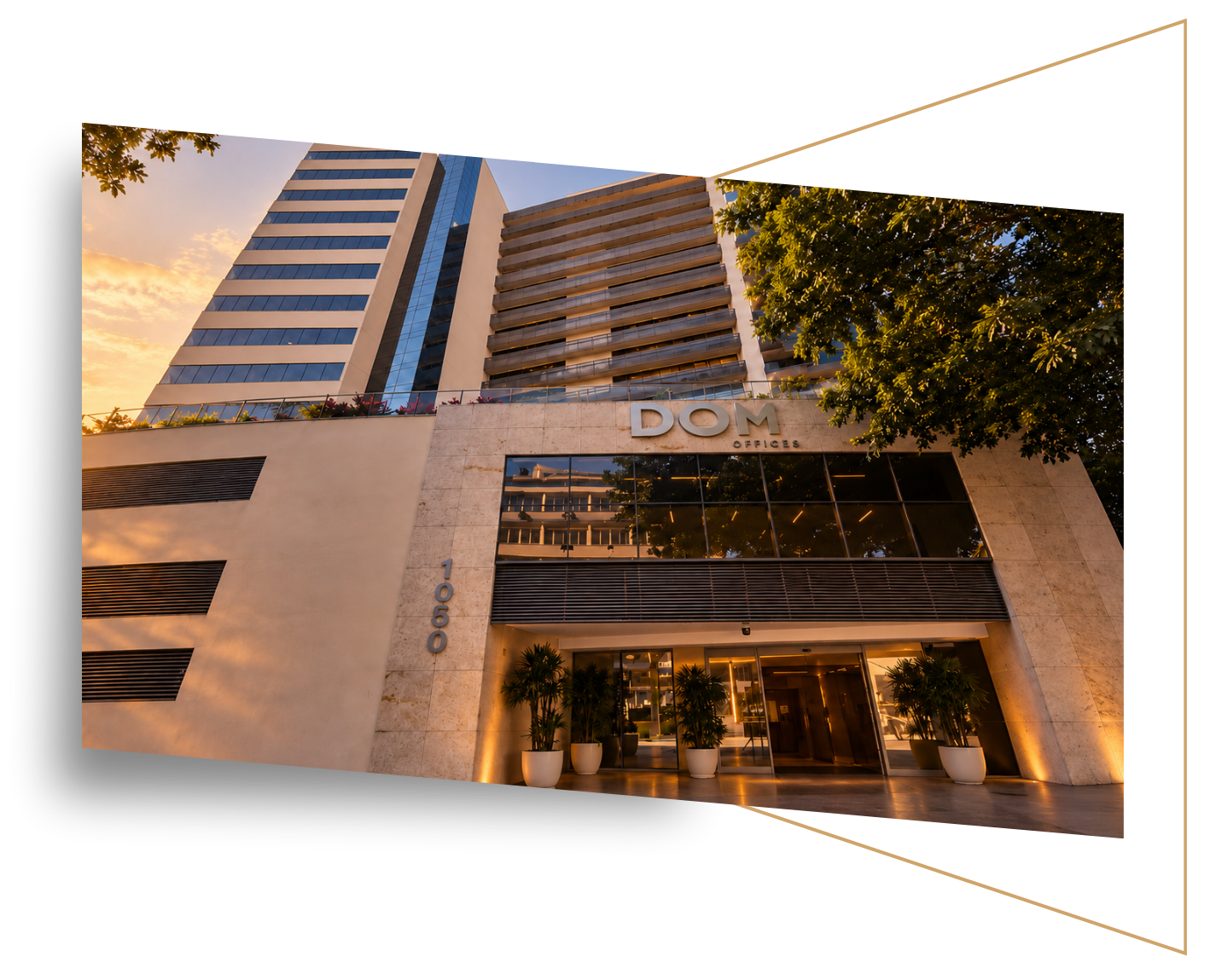 Fachada do Edifício Dom Offices, sede do escritório no Rio de Janeiro